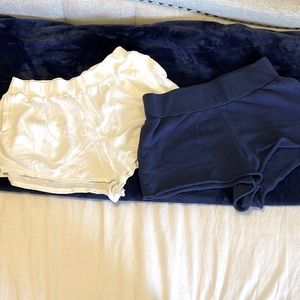 2 pairs of free people lounge shorts